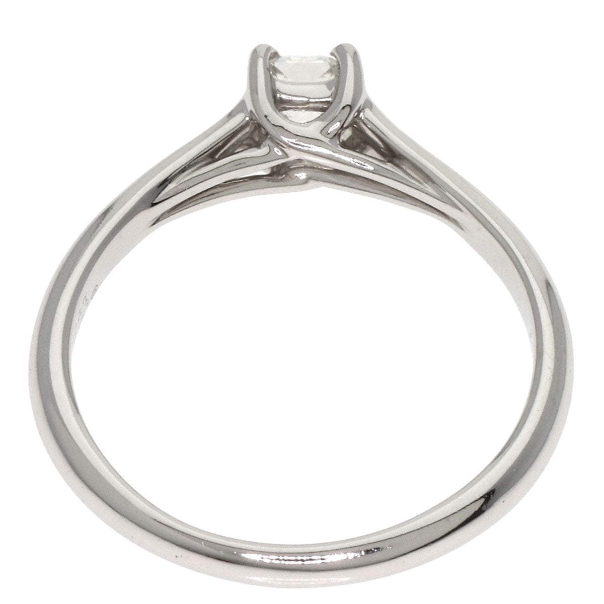 Tiffany&Co. Ring Pt950 Silver Square Princess Diamond