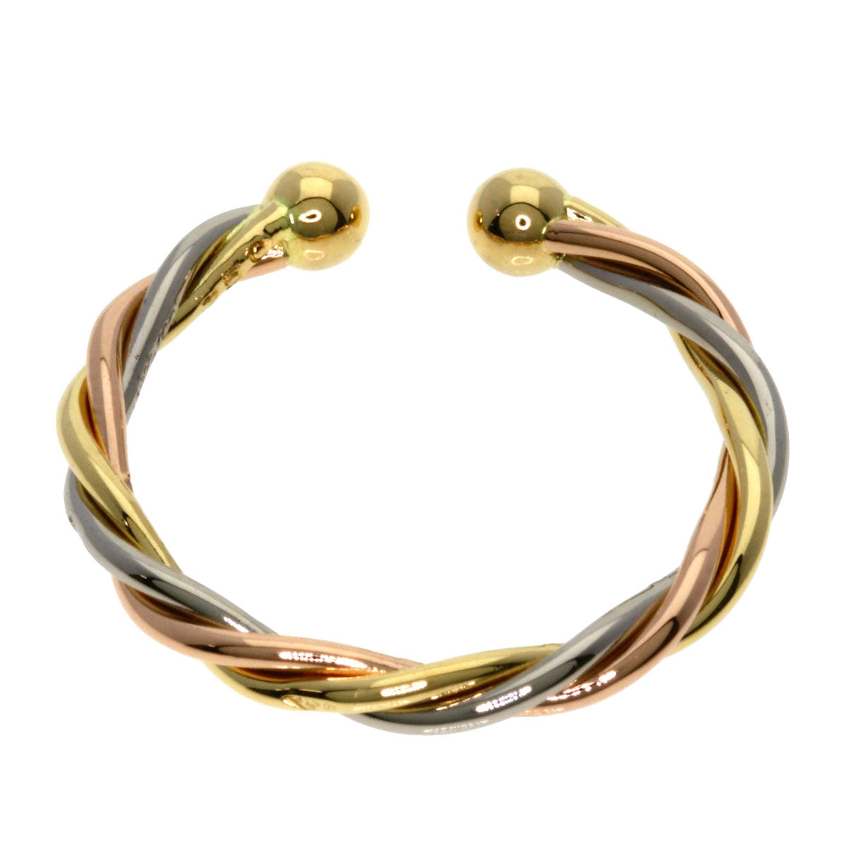 Cartier Ring 18K Yellow Gold Gold Trinity Twist