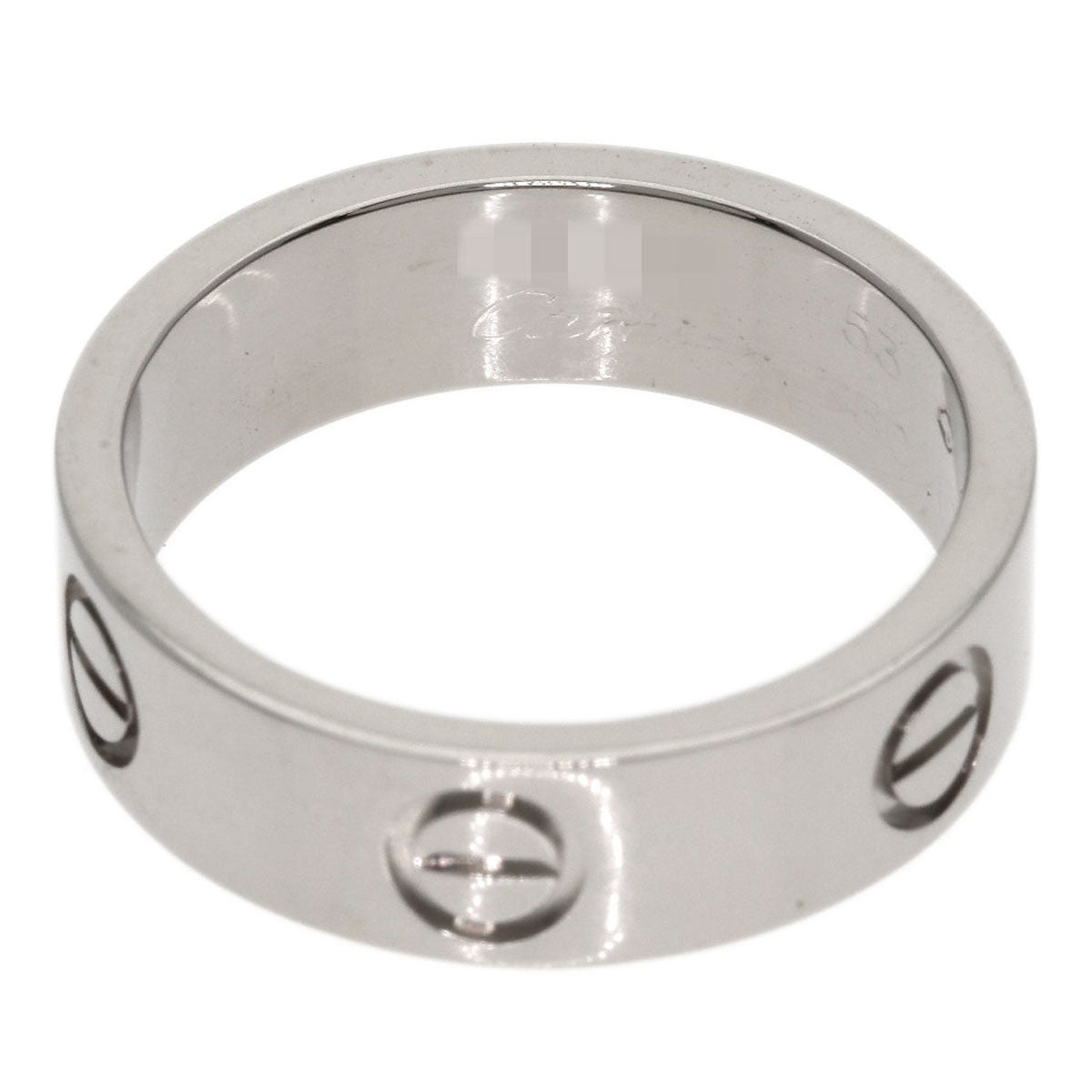 Cartier Ring K18Wg Silver Love Ring #53