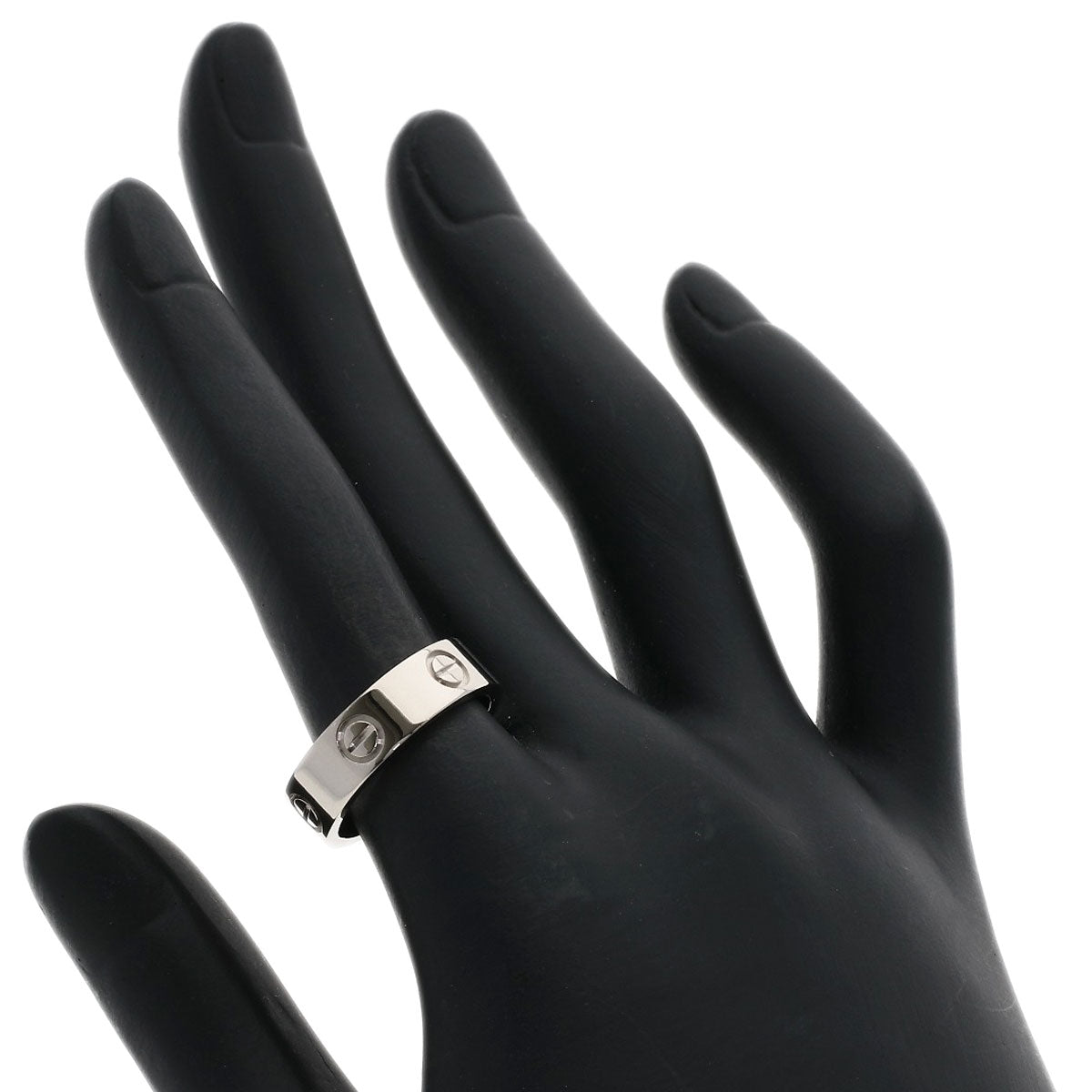 Cartier Ring K18Wg Silver Love Ring #53