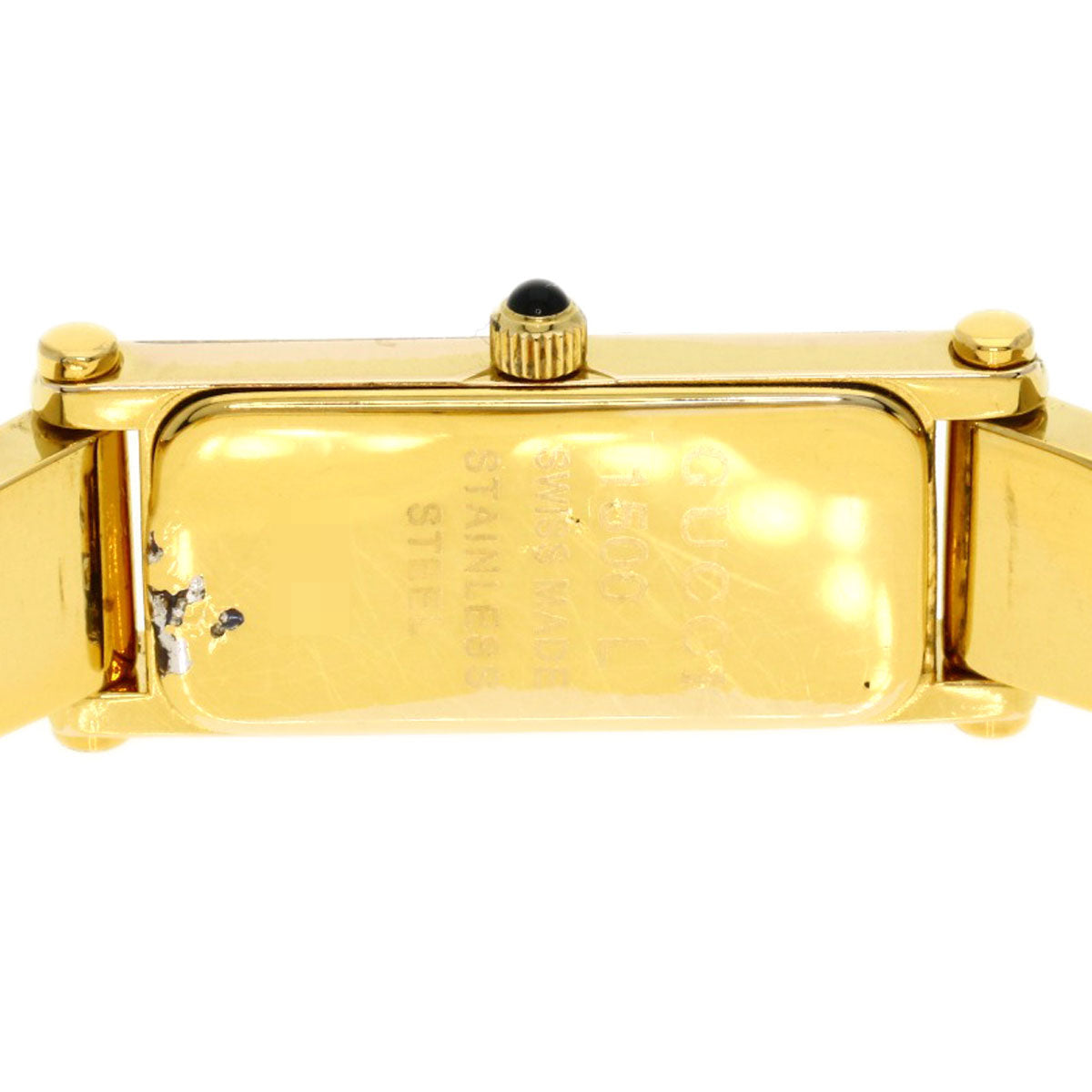 Gucci Watches Quartz Gold Plated , Gold Plated Gold 1500L White Shell Dial Women