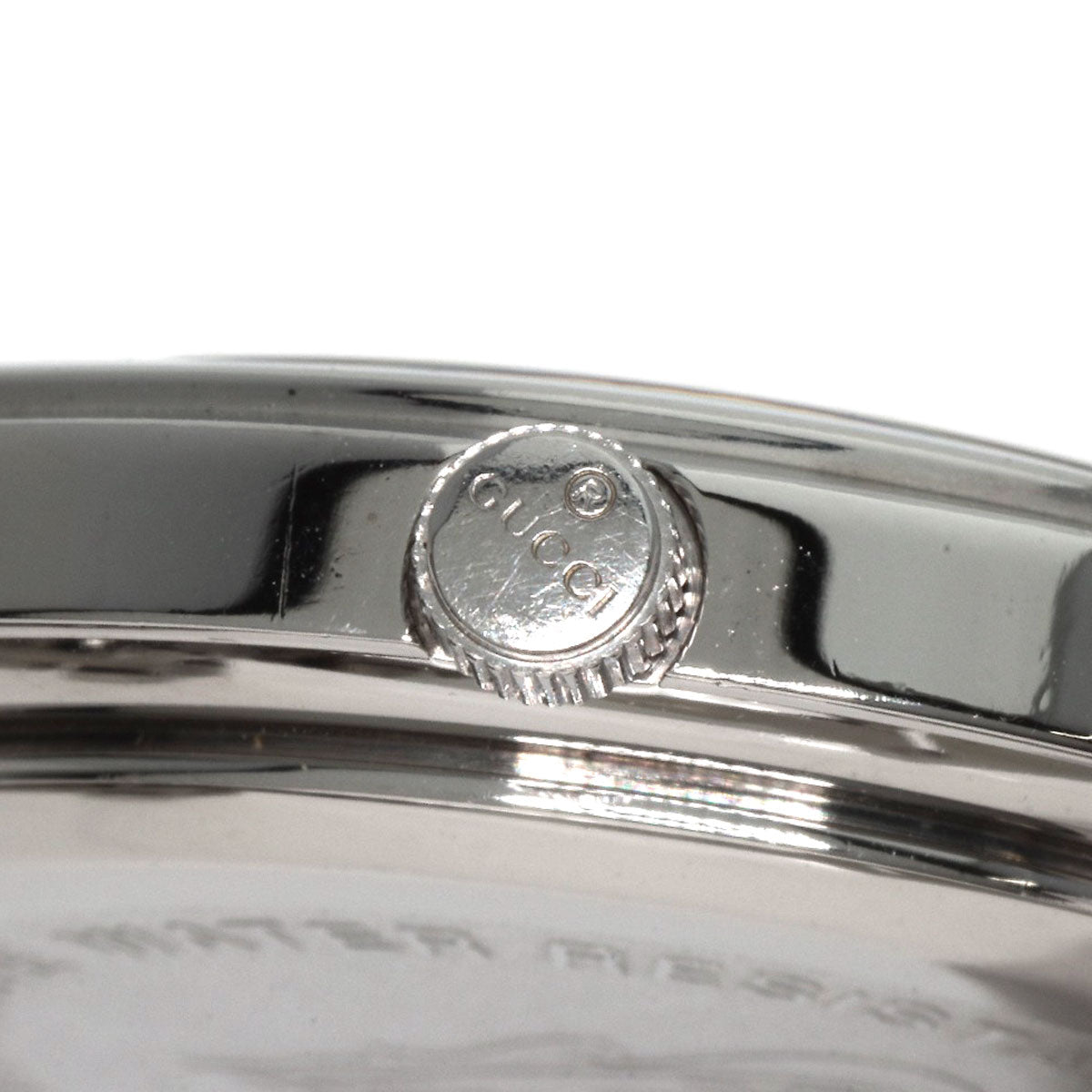 Gucci Watches Quartz 5500M Stainless Steel , Stainless Steel Silver Round Face Gray Dial Mens
