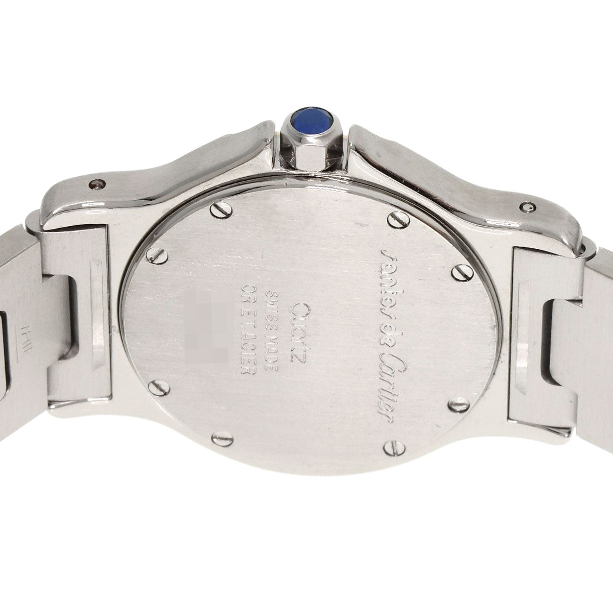Cartier Watches Quartz Stainless Steel , Ssxk18Yg Gold Santos Octagon Lm Ivory Dial Mens
