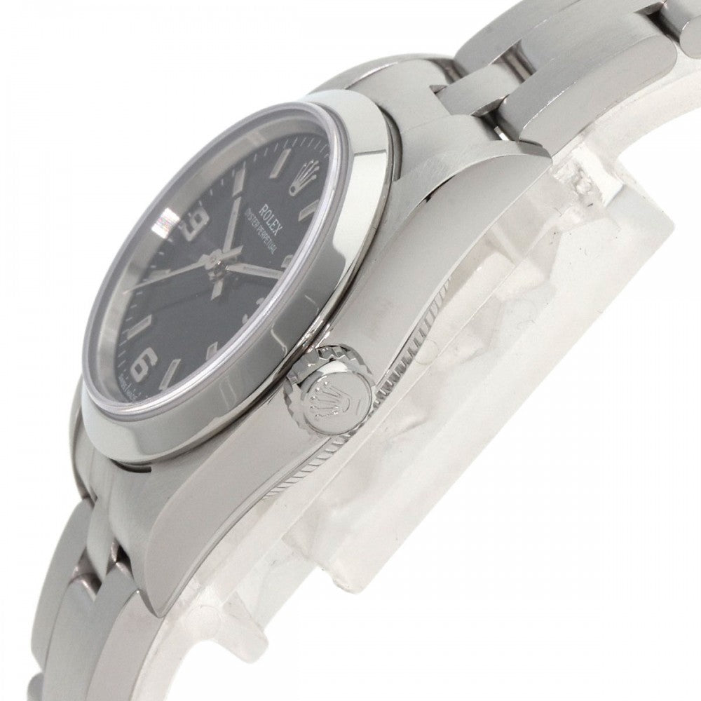 Rolex Watches Mechanical Automatic 76080 Stainless Steel Silver Oyster Perpetual Black Dial