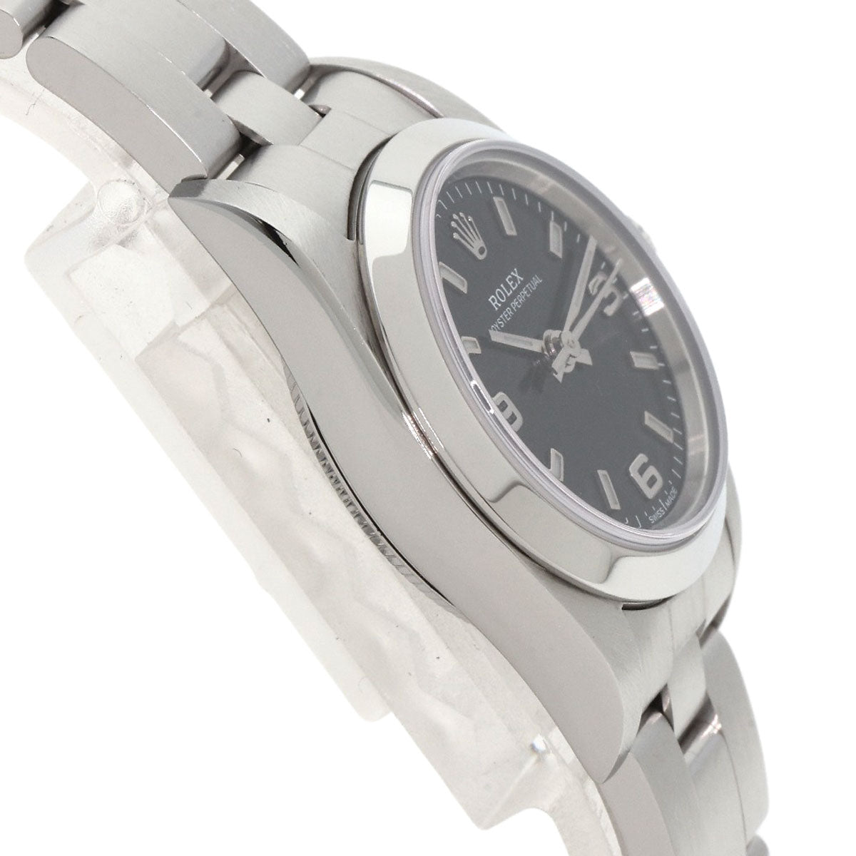 Rolex Watches Mechanical Automatic 76080 Stainless Steel Silver Oyster Perpetual Black Dial