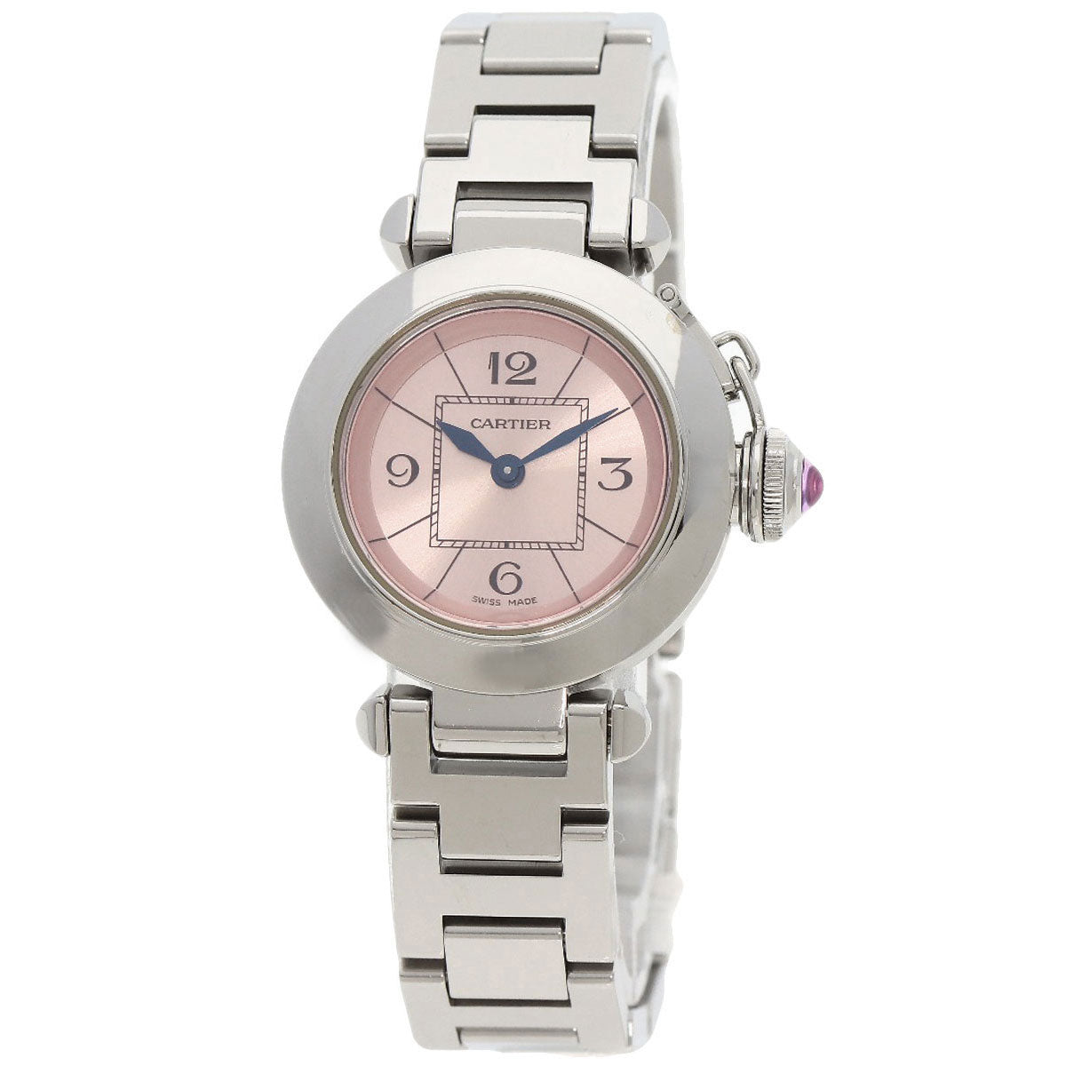 Cartier Watches Quartz W3140008 Stainless Steel Silver Mispacha Pink Dial