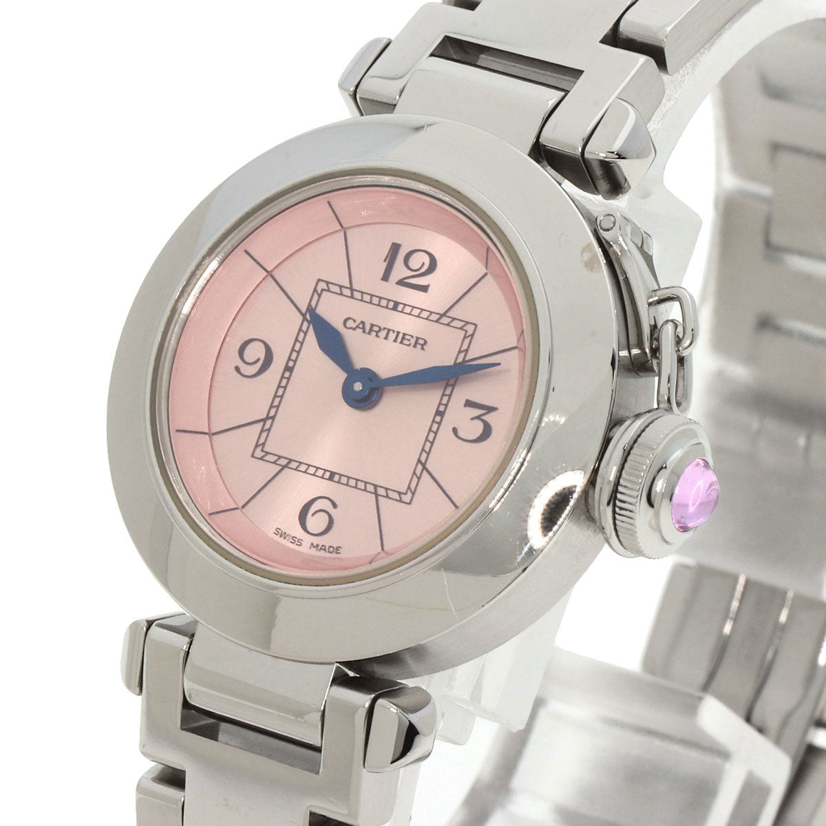 Cartier Watches Quartz W3140008 Stainless Steel Silver Mispacha Pink Dial