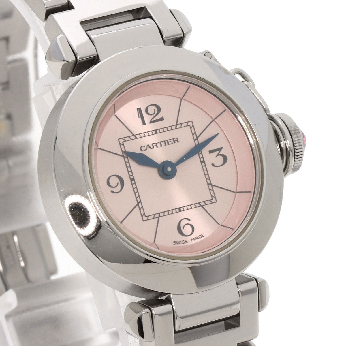 Cartier Watches Quartz W3140008 Stainless Steel Silver Mispacha Pink Dial