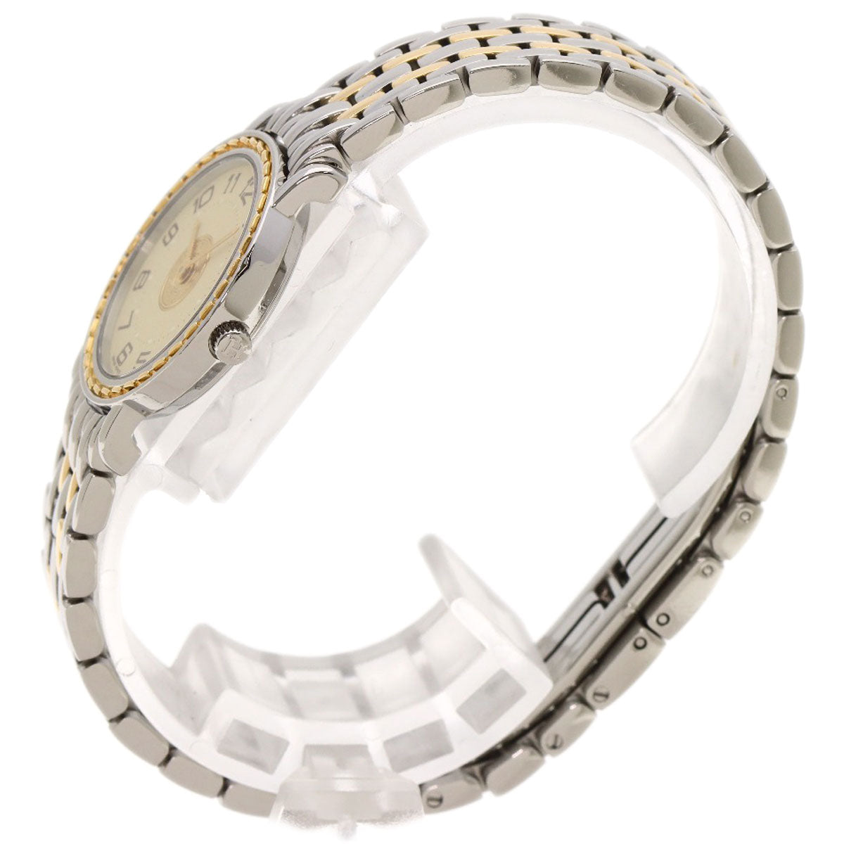 Hermes Watches Quartz Se4.220 Stainless Steel Gold Serie Ivory Dial