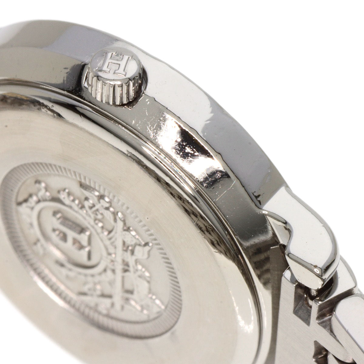 Hermes Watches Quartz Se4.220 Stainless Steel Gold Serie Ivory Dial