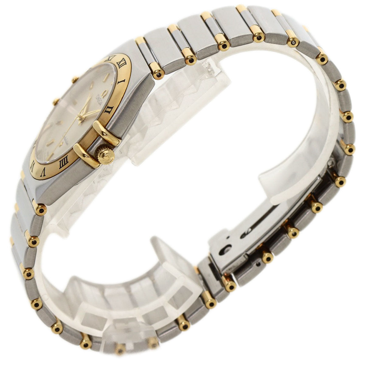 Omega Watches Quartz 1312.30 Stainless Steel Gold