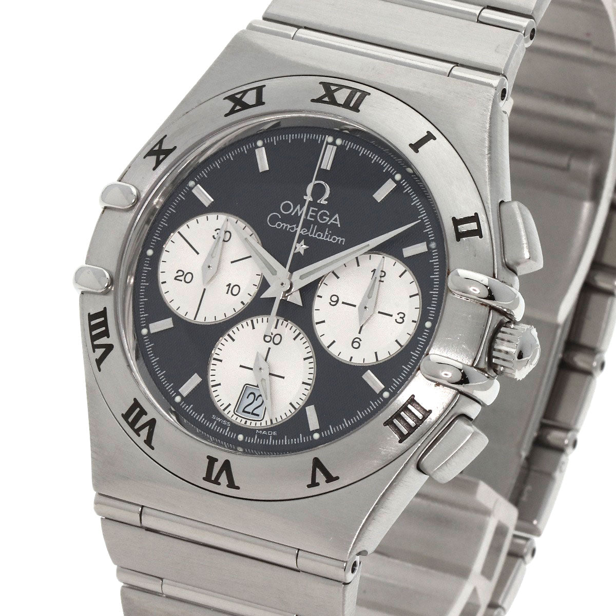 Omega Watches Quartz 1542.40 Stainless Steel Silver Constellation Gray Dial