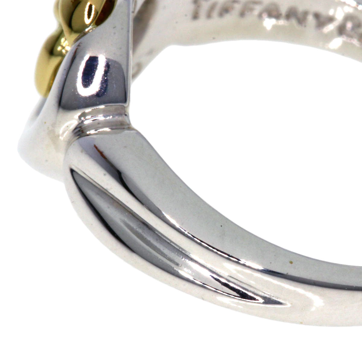 Tiffany&Co. Ring 18K Yellow Gold Silver Heart Ribbon