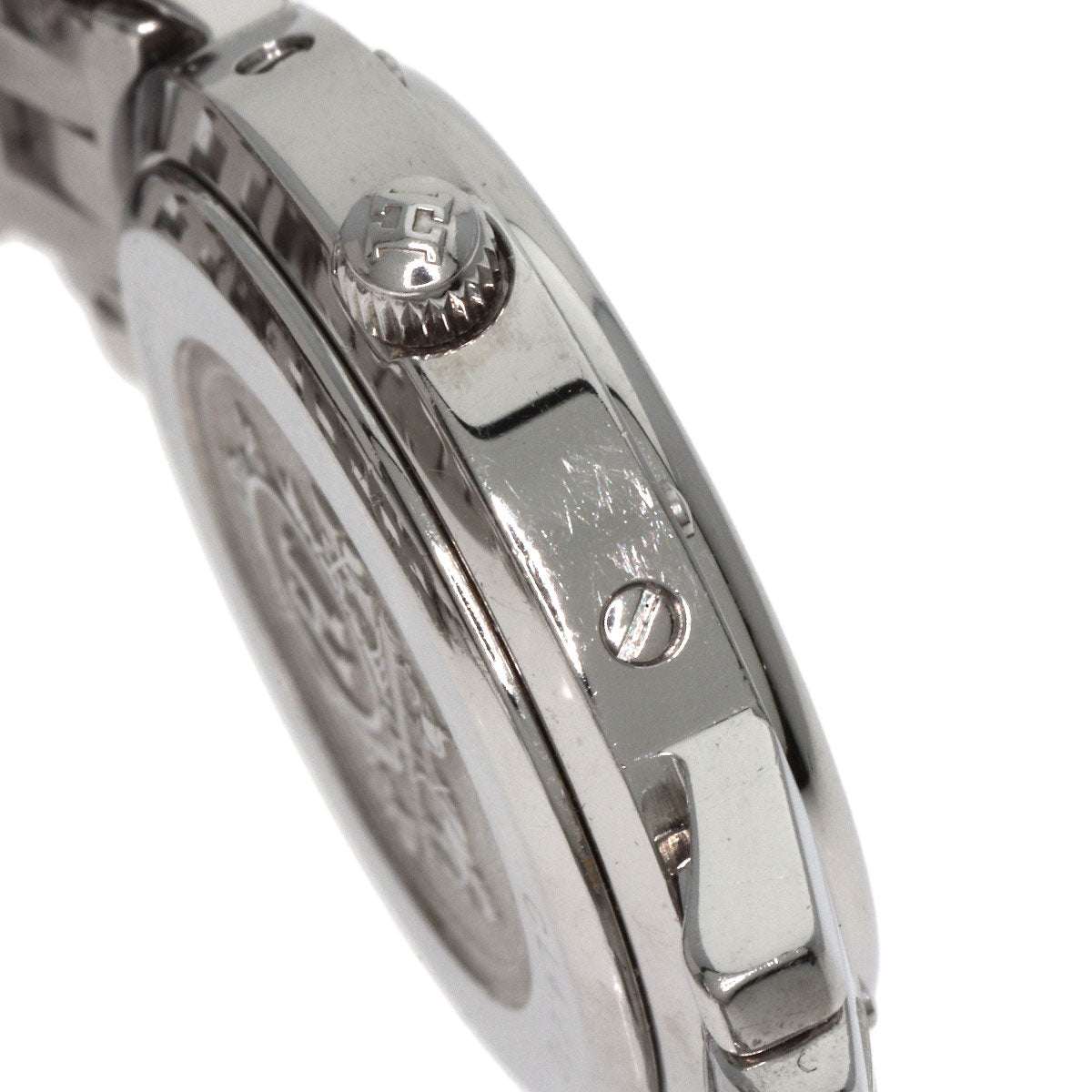 Hermes Watches Quartz Cl4.210 Stainless Steel , Stainless Steel Silver Clipper Black Dial Women