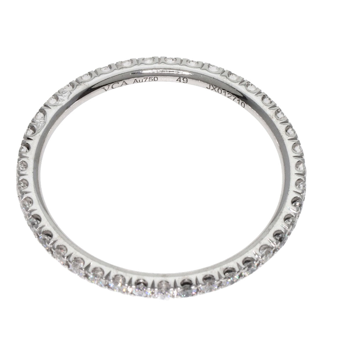 Van Cleef & Arpels Ring K18Wg Silver Felicite Eternity #49