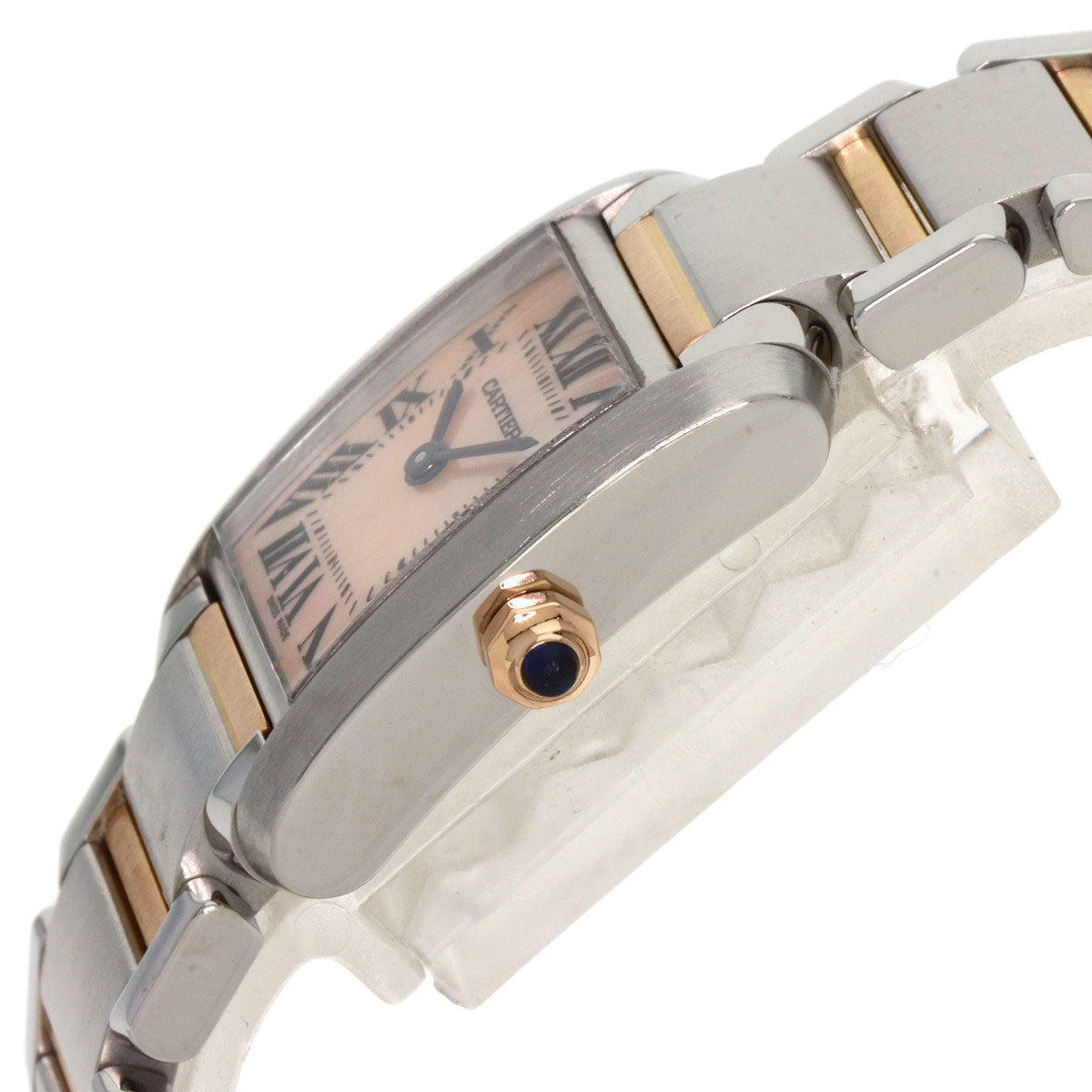 Cartier Watches Quartz W51027Q4 Stainless Steel , Ssxk18Pg Gold Tank Francaise Sm Pink Shell Dial