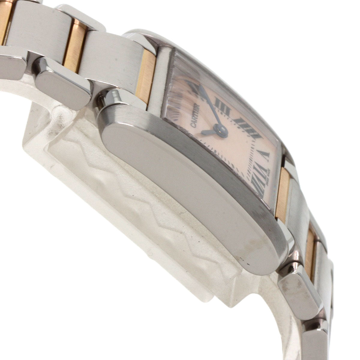 Cartier Watches Quartz W51027Q4 Stainless Steel , Ssxk18Pg Gold Tank Francaise Sm Pink Shell Dial