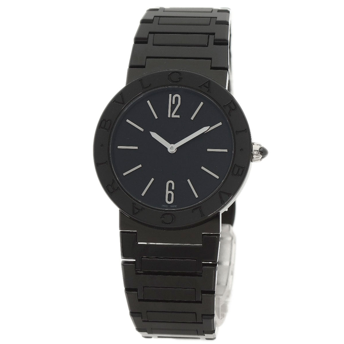 Bvlgari Watches Quartz Bb33S Stainless Steel , Stainless Steel Black Bulgari Bulgari Black