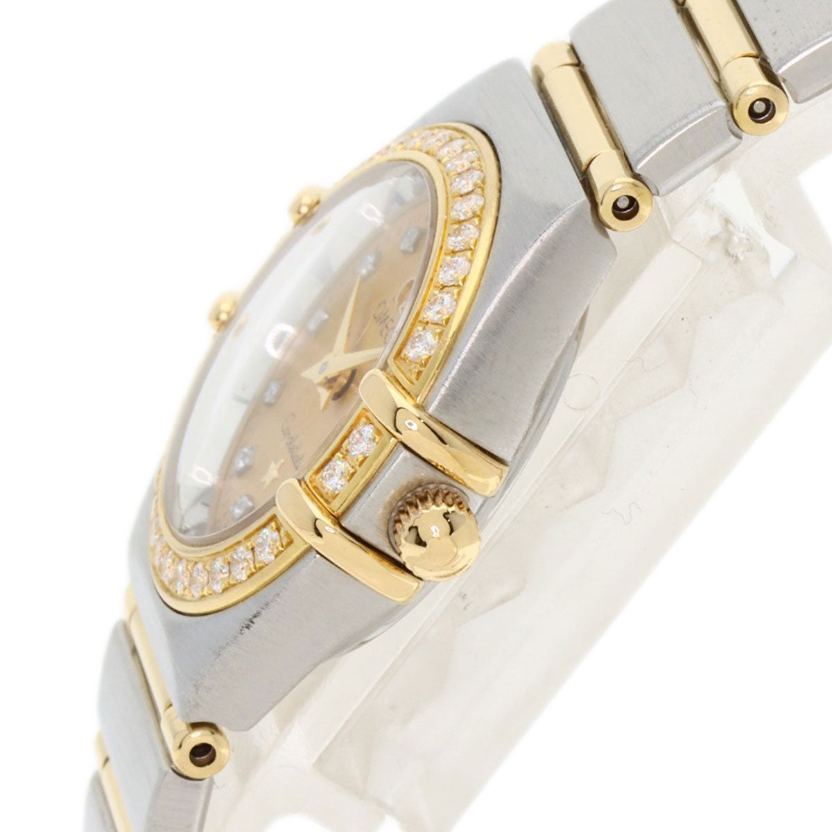 Omega Watches Quartz 1267.15.00 Stainless Steel, Ssxk18Yg, Diamond Silver Constellation 12P Bezel