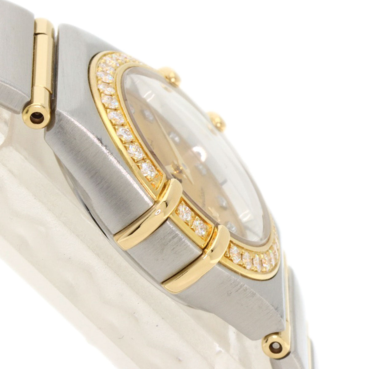 Omega Watches Quartz 1267.15.00 Stainless Steel, Ssxk18Yg, Diamond Silver Constellation 12P Bezel
