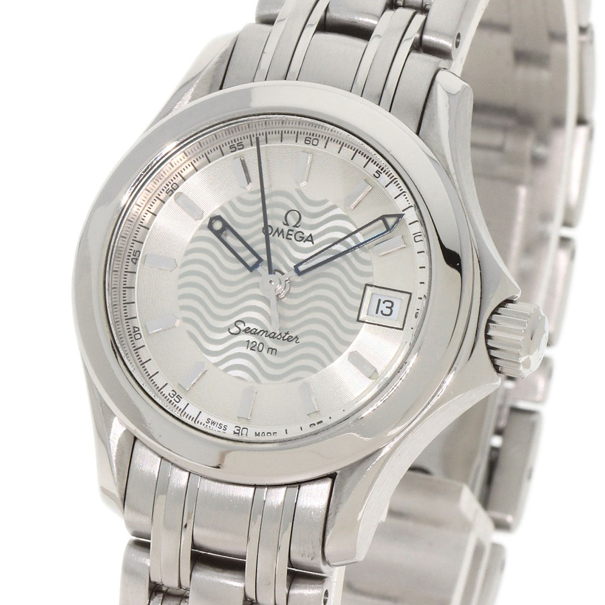 Omega Watches Quartz 2581.31 Stainless Steel , Stainless Steel Silver Seamaster Silver Dial Women