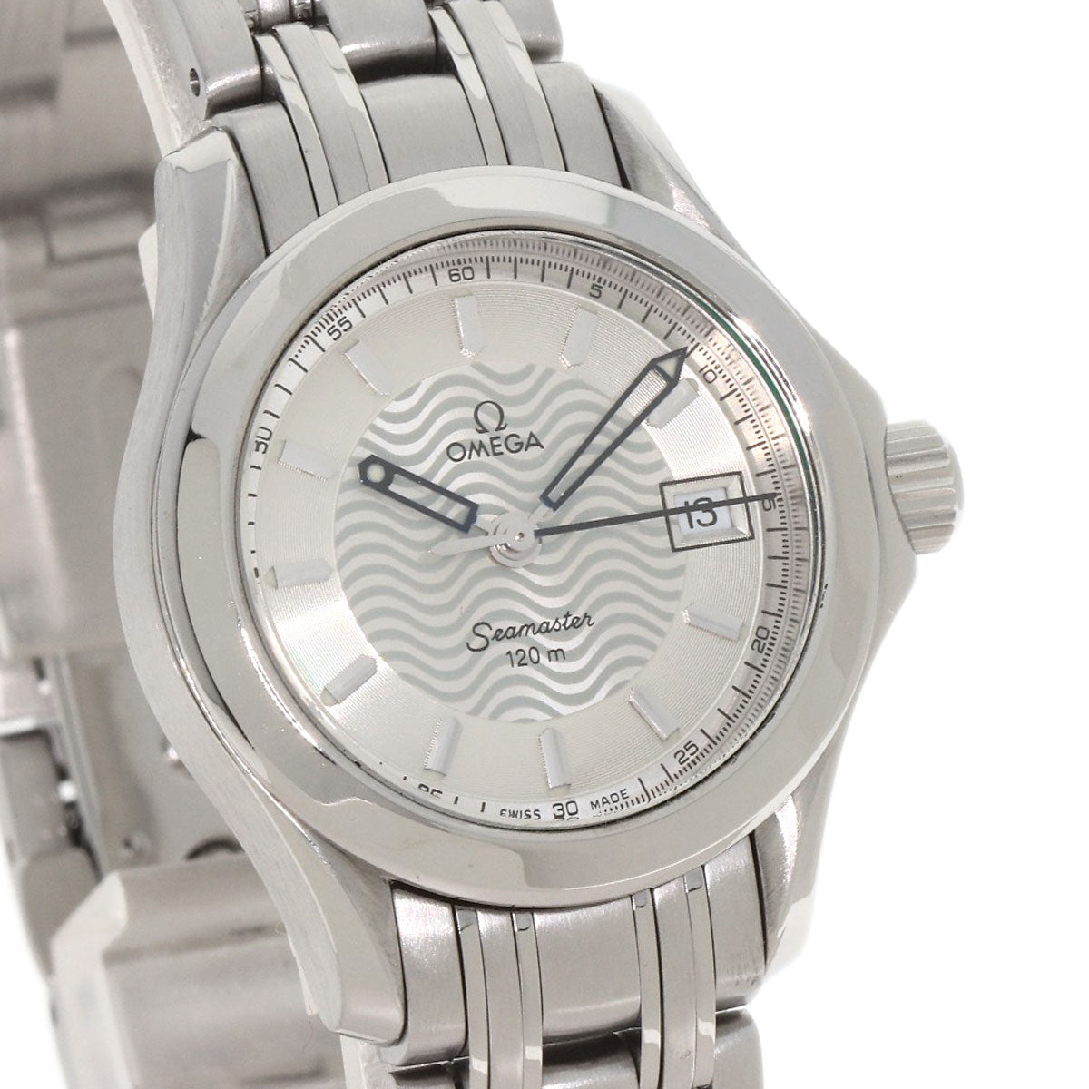 Omega Watches Quartz 2581.31 Stainless Steel , Stainless Steel Silver Seamaster Silver Dial Women