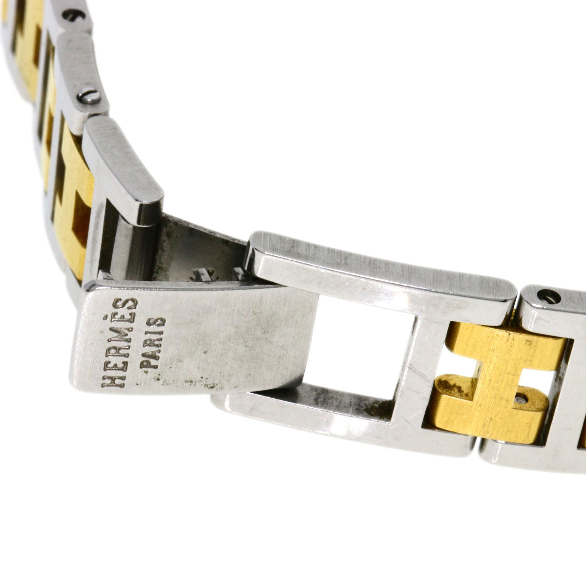 Hermes Watches Quartz Stainless Steel, Combination Silver Windsor White Dial Women