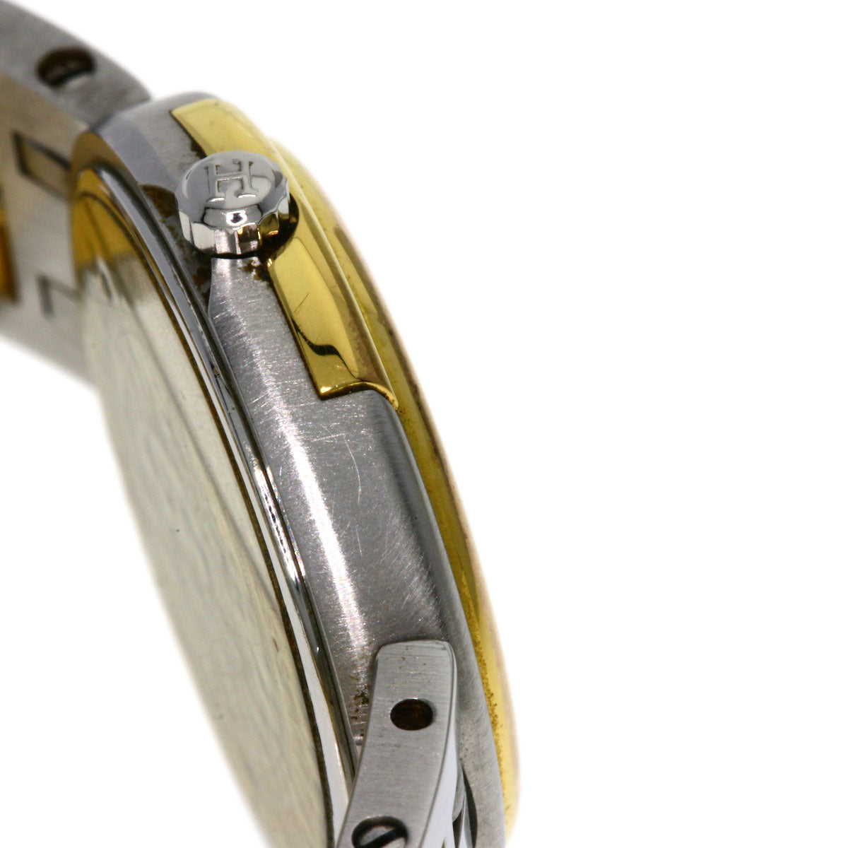 Hermes Watches Quartz Stainless Steel, Combination Silver Windsor White Dial Women