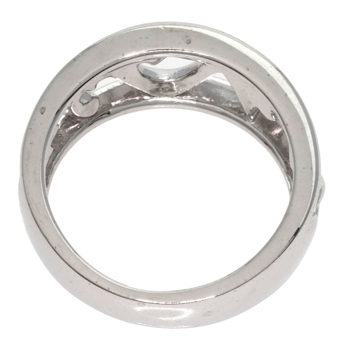 Mikimoto Ring K18Wg Silver Design