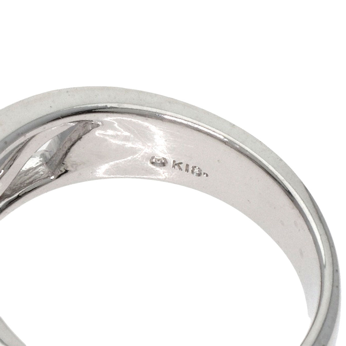 Mikimoto Ring K18Wg Silver Design