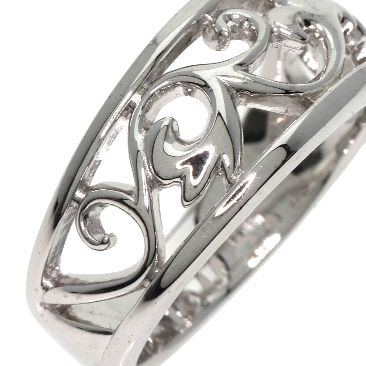 Mikimoto Ring K18Wg Silver Design
