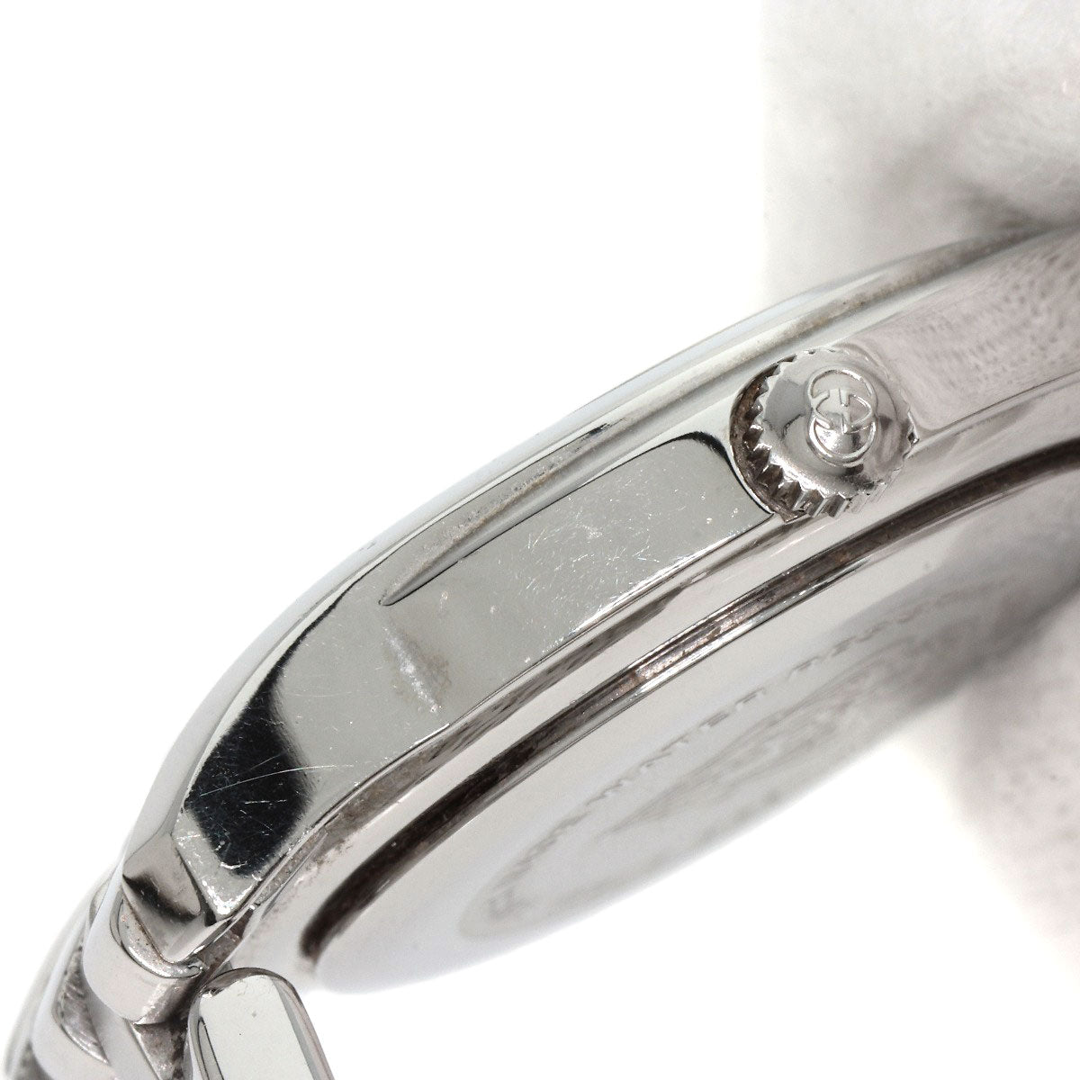 Gucci Watches Quartz 5500L Stainless Steel Silver Round Face Silver Dial