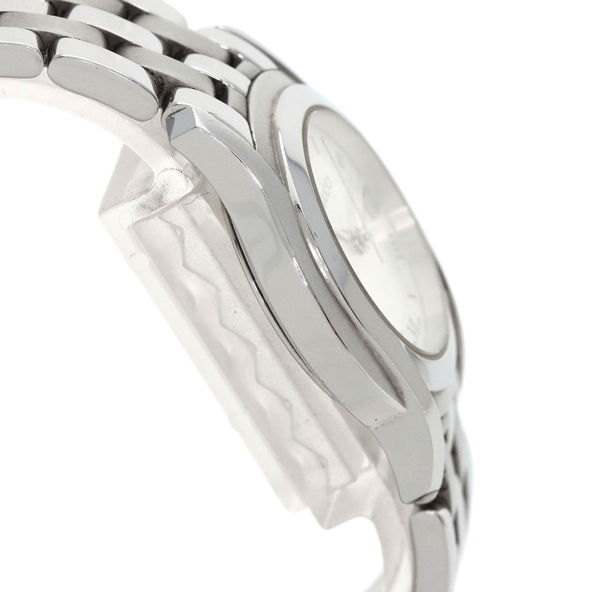 Gucci Watches Quartz 5500L Stainless Steel Silver Round Face Silver Dial