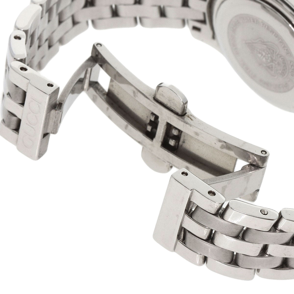 Gucci Watches Quartz 5500L Stainless Steel Silver Round Face Silver Dial