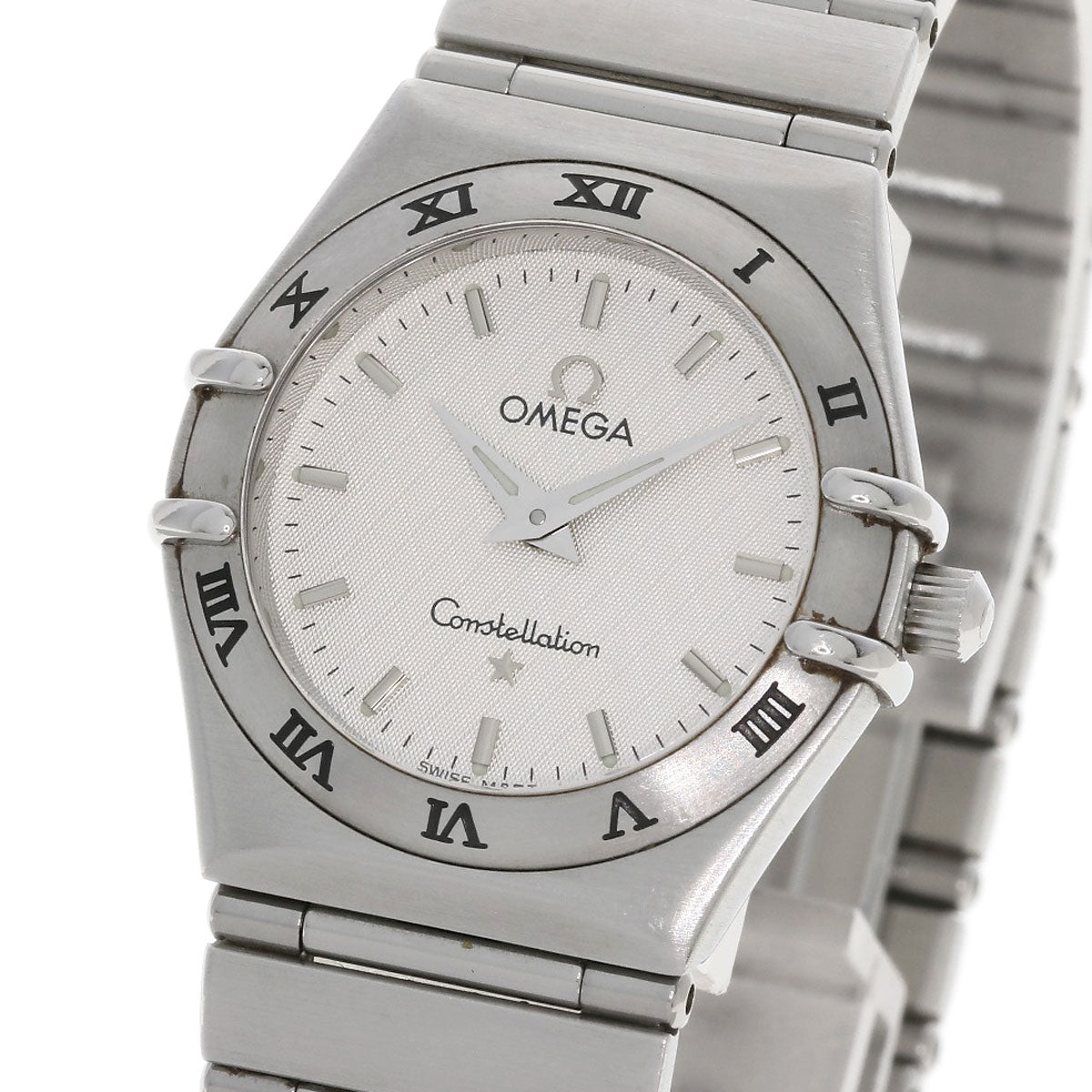 Omega Watches Quartz 1572.30 Stainless Steel , Stainless Steel Silver Constellation Silver Dial