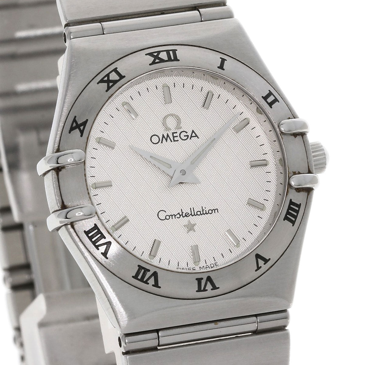 Omega Watches Quartz 1572.30 Stainless Steel , Stainless Steel Silver Constellation Silver Dial