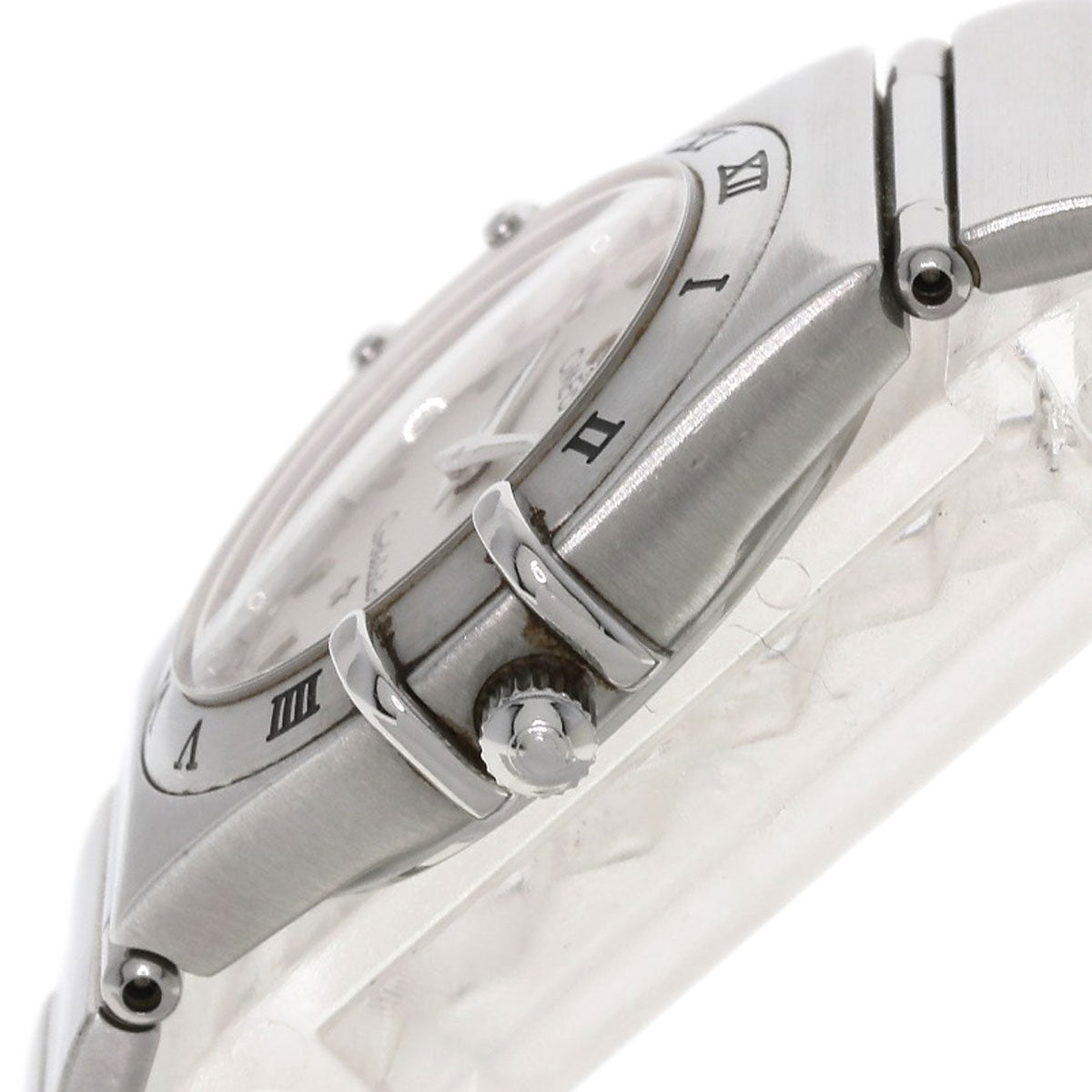 Omega Watches Quartz 1572.30 Stainless Steel , Stainless Steel Silver Constellation Silver Dial