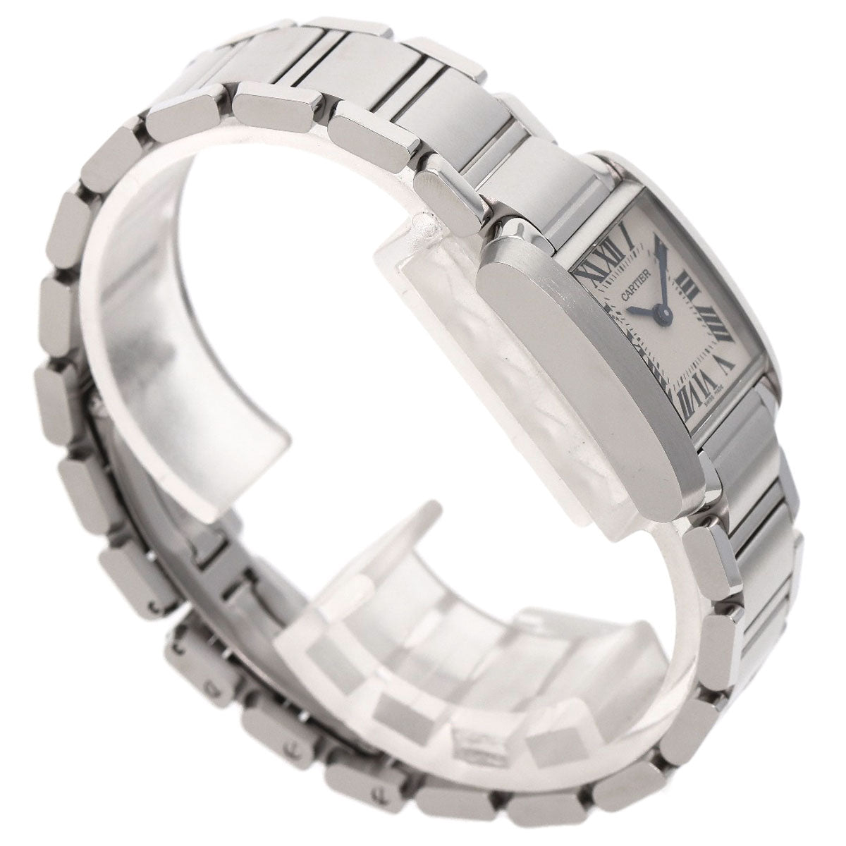 Cartier Watches Quartz W51008Q3 Stainless Steel , Stainless Steel Silver Tank Francaise Sm Silver