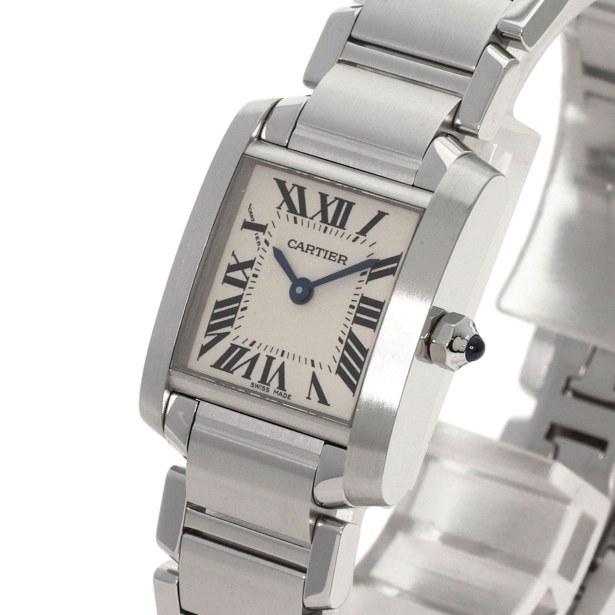 Cartier Watches Quartz W51008Q3 Stainless Steel , Stainless Steel Silver Tank Francaise Sm Silver