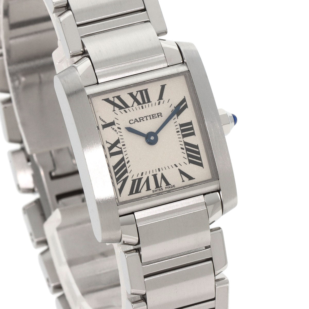 Cartier Watches Quartz W51008Q3 Stainless Steel , Stainless Steel Silver Tank Francaise Sm Silver