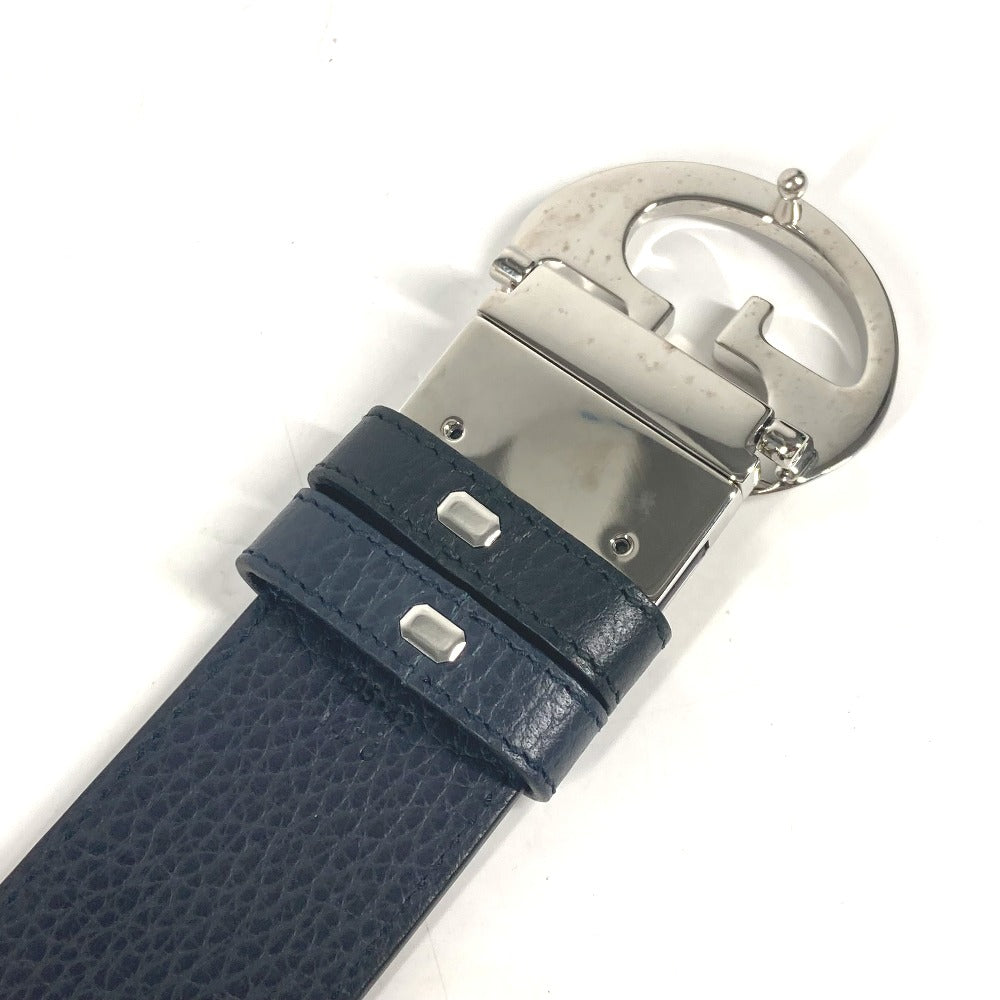 Gucci Belt 449715 Leather Black Gg Logo Mens 105