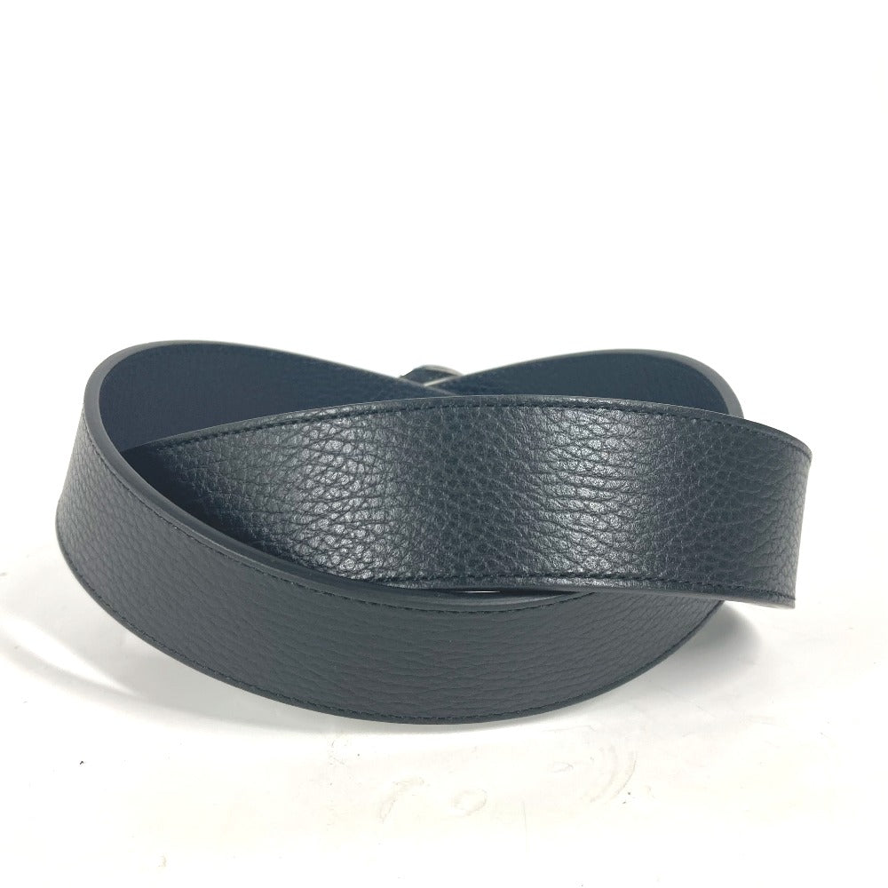 Gucci Belt 449715 Leather Black Gg Logo Mens 105