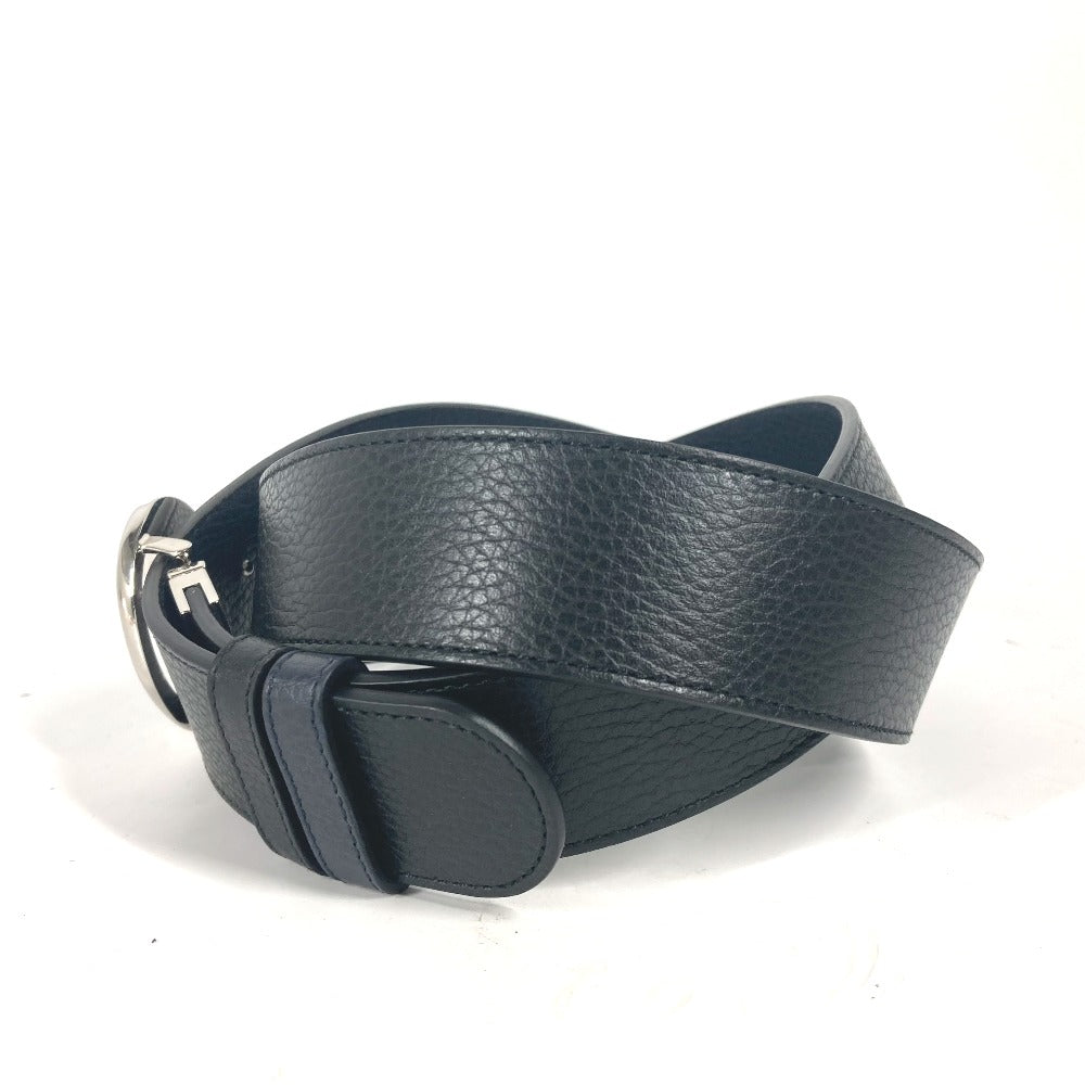 Gucci Belt 449715 Leather Black Gg Logo Mens 105