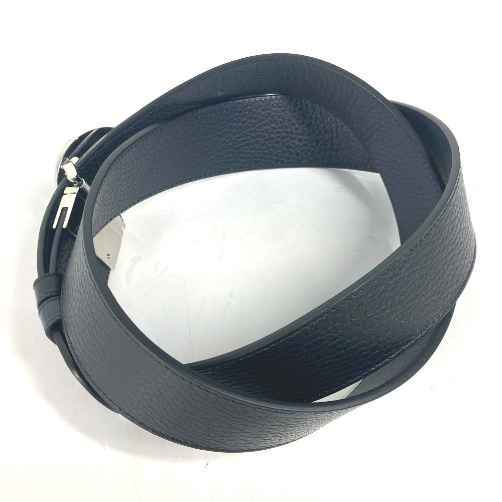 Gucci Belt 449715 Leather Black Gg Logo Mens 105