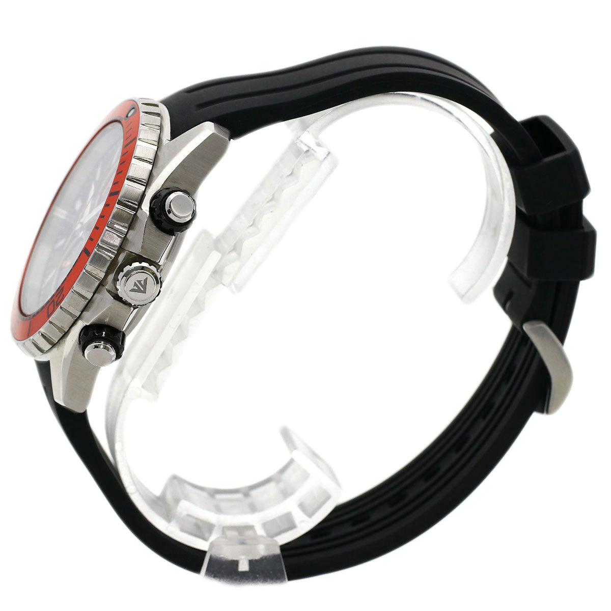 Citizen Watches Eco Drive Ca0718-21E Stainless Steel, Rubber Silver Promaster Diver 200 Black Dial