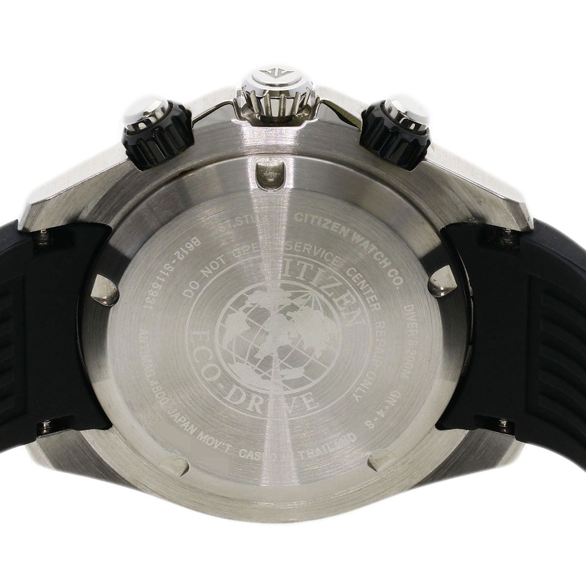 Citizen Watches Eco Drive Ca0718-21E Stainless Steel, Rubber Silver Promaster Diver 200 Black Dial