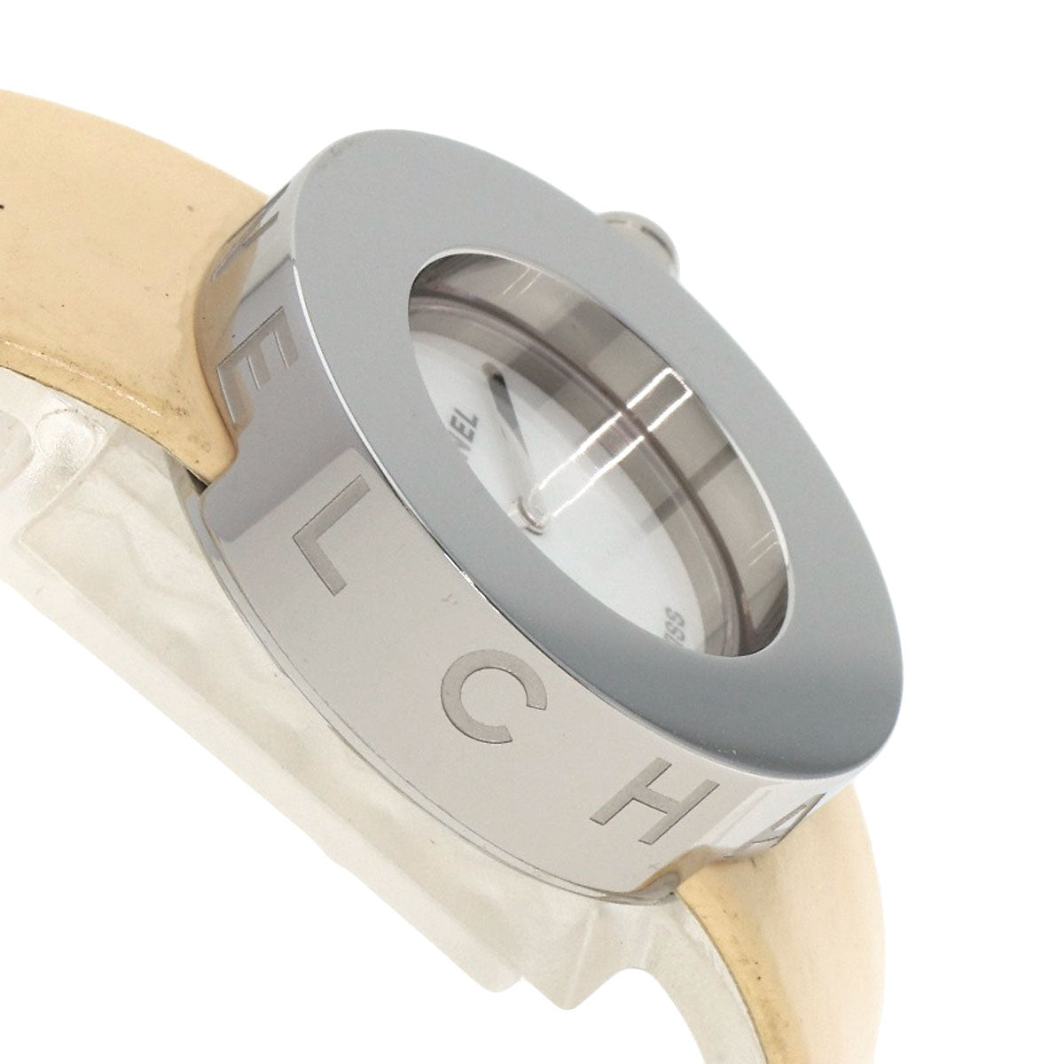 Chanel Watches Quartz H0580 Stainless Steel, Enamel Silver La Ronde White Dial Women