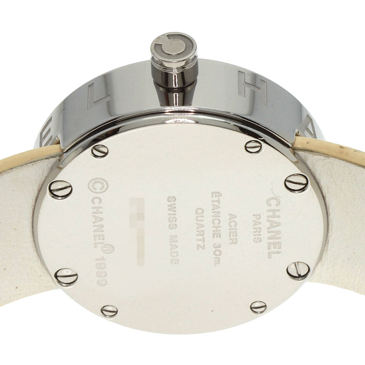 Chanel Watches Quartz H0580 Stainless Steel, Enamel Silver La Ronde White Dial Women