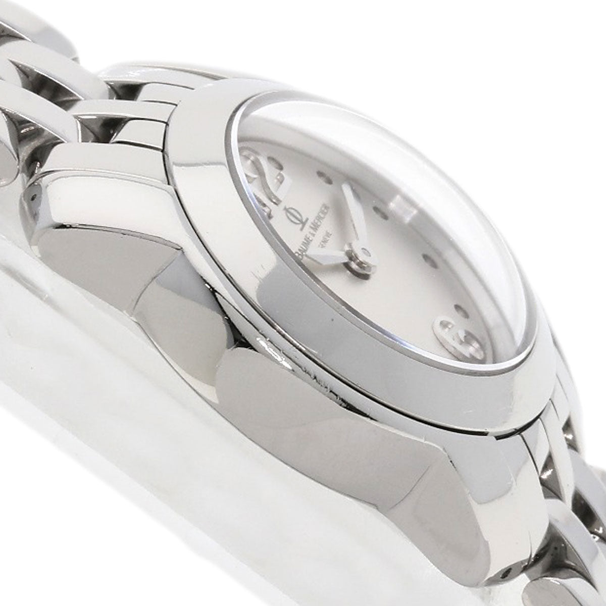 Baume & Mercier Watches Quartz Stainless Steel Silver Kay Platn Silver Dial