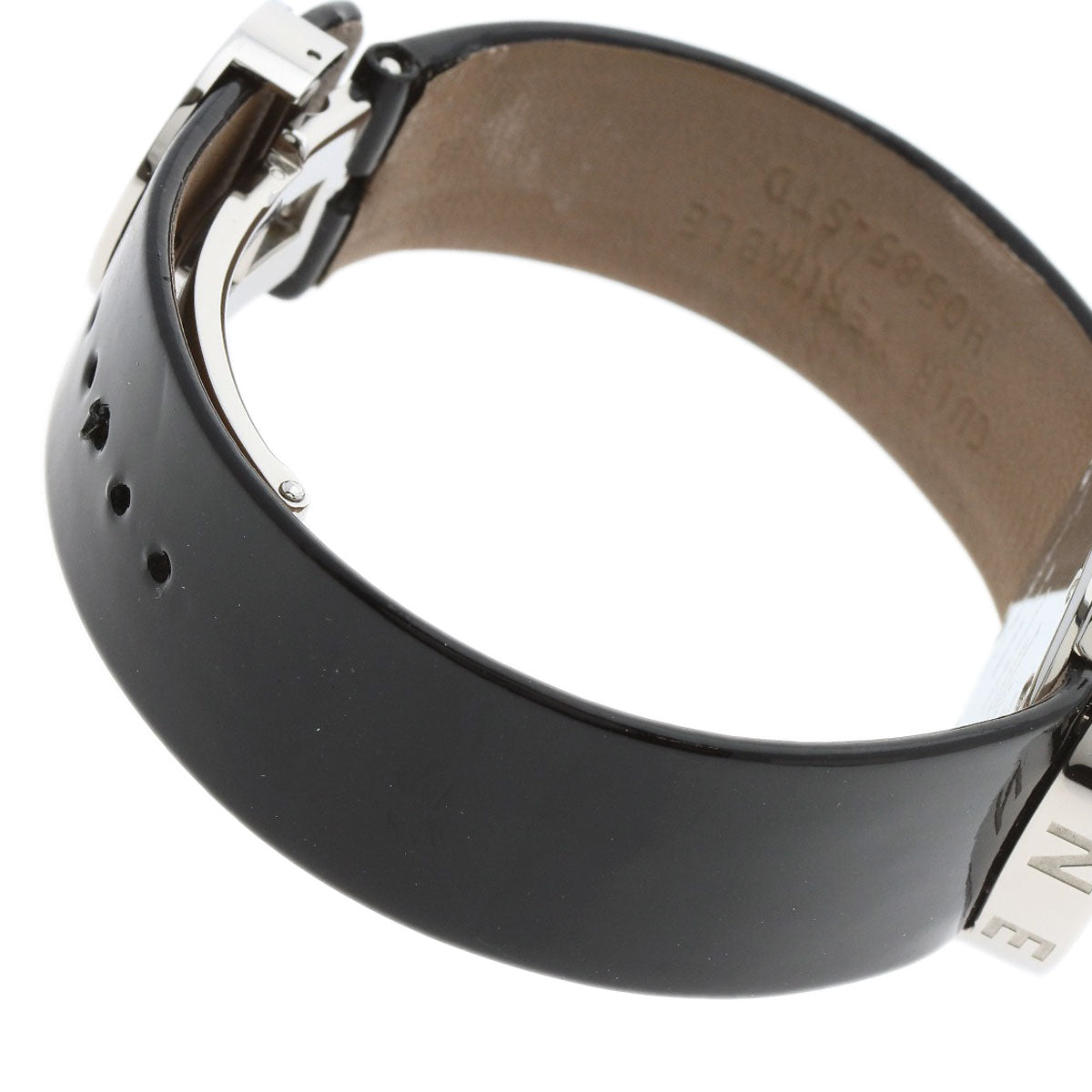 Chanel Watches Quartz H0579 Stainless Steel, Leather Silver La Ronde Black Dial Women
